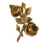 Τριαντάφυλλα μπρονζέ_ορειχάλκινα (Υψ.17ΧΠλ.10,5) κωδ.35-434